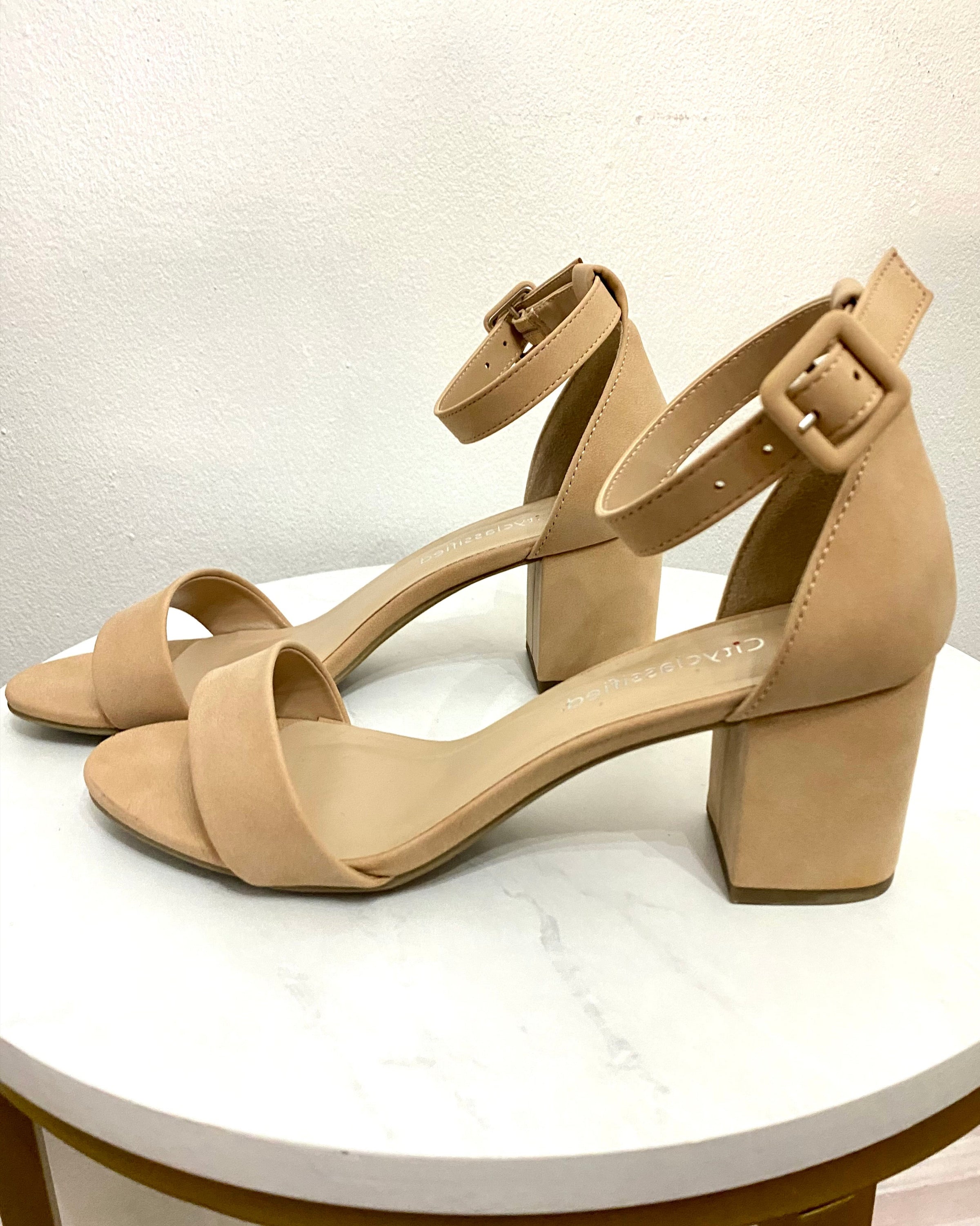 Nights Out Wide Width Sandal Heels LASCANO